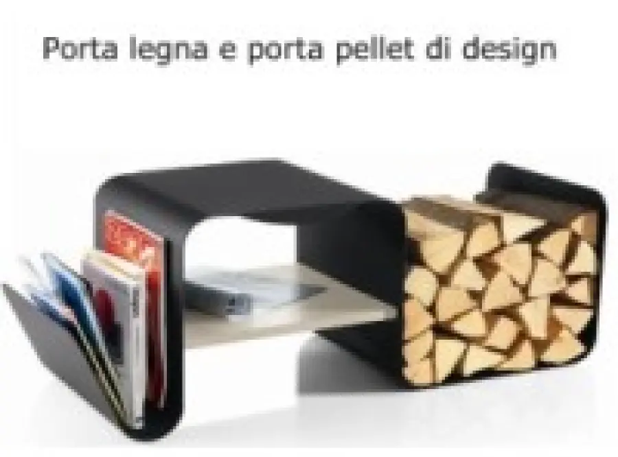 Porta legno e Pellet firmato Aros