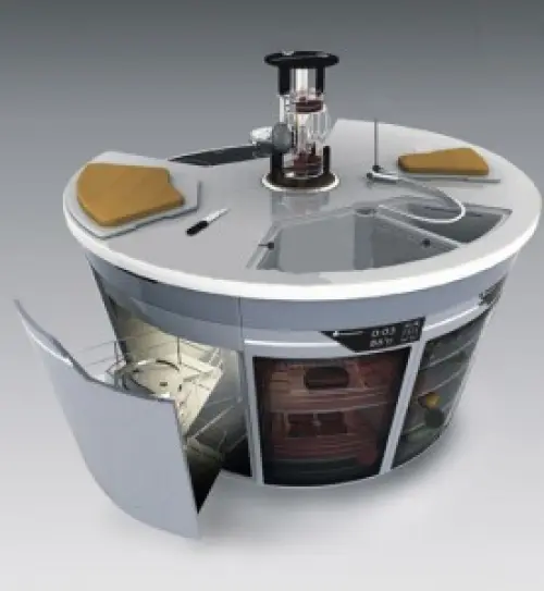 Cucine circolari: poco spazio per tanta mobilità