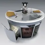 Cucine circolari: poco spazio per tanta mobilità