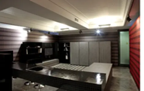 Cucine T45 Living firmate Semprini per TM Italia