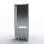 Balancing Boxes e Mirror Table da Porro