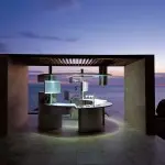 Acropolis, cucina ad isola futuristica