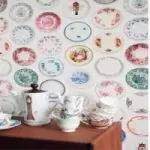 Piatti di porcellana veri o carta da parati?