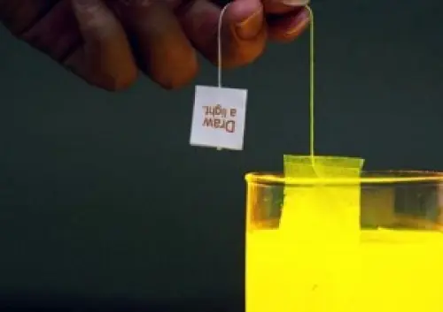 Lighting bag, fare luce in un bicchiere