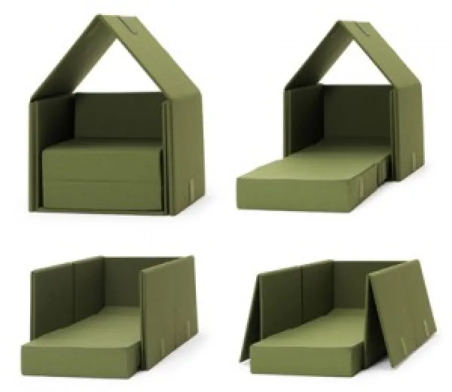 Tent Sofa, la poltrona letto scomponibile a forma di tenda