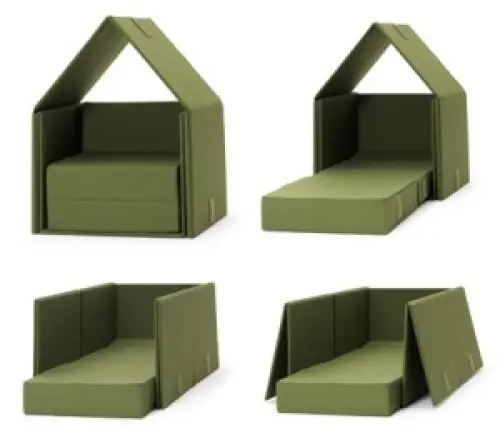 Tent Sofa, la poltrona letto scomponibile a forma di tenda