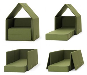 Tent Sofa, la poltrona letto scomponibile a forma di tenda